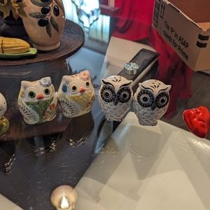 Salt and pepper shakers.